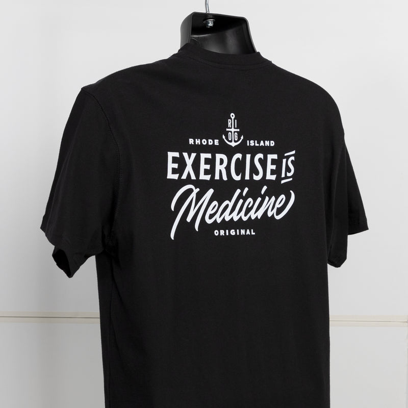 Exercise is Medicine Tee- Black