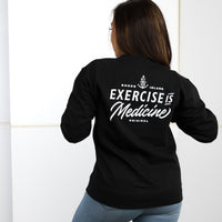 Black Exercise is Medicine Crewneck