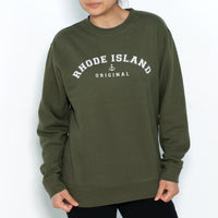 Dark Olive Campus Crewneck