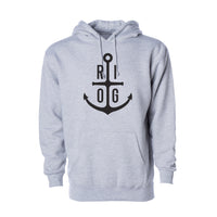 Heather Gray RI OG Anchor Hoodie