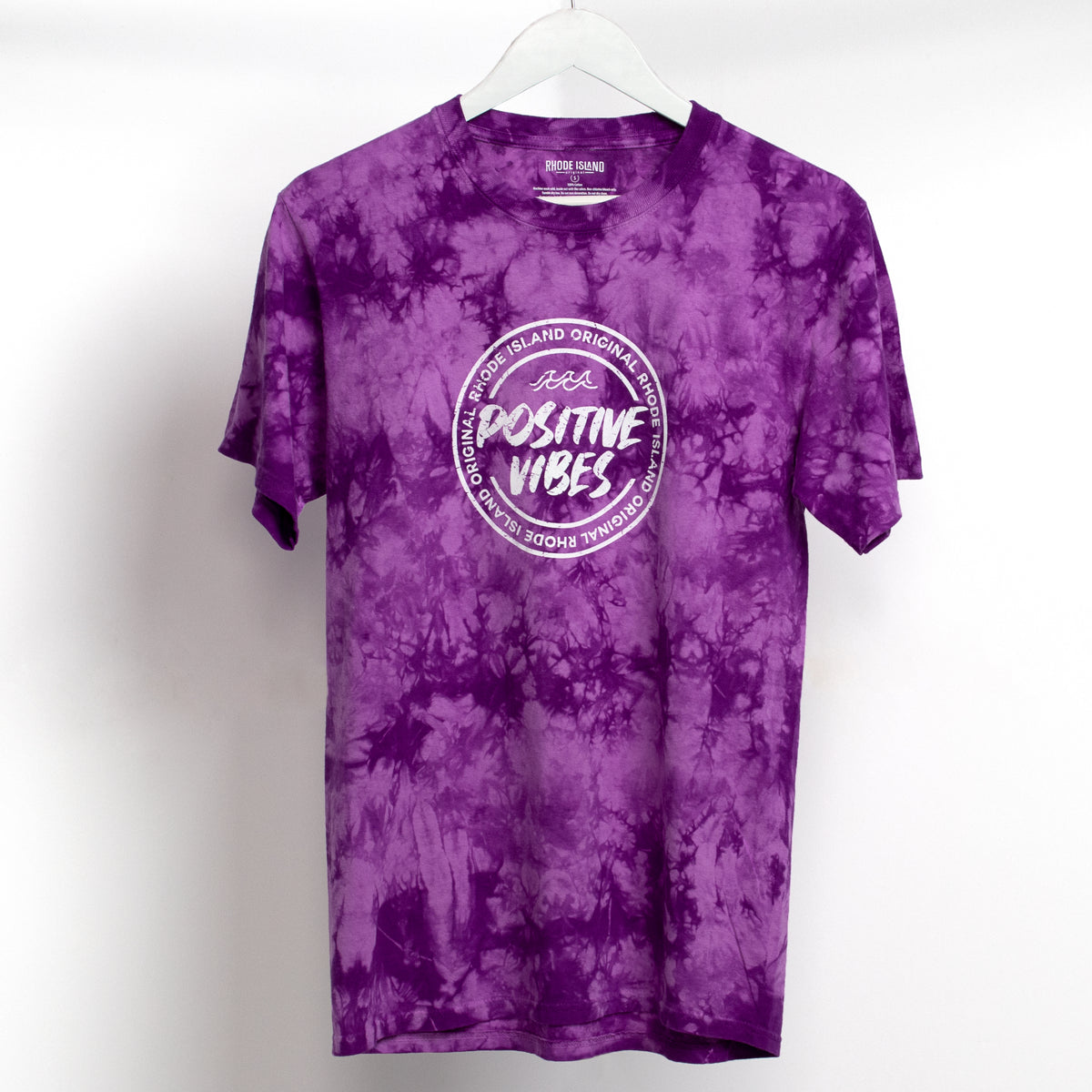 Crystal Tie Dye Tee - Dark Violet