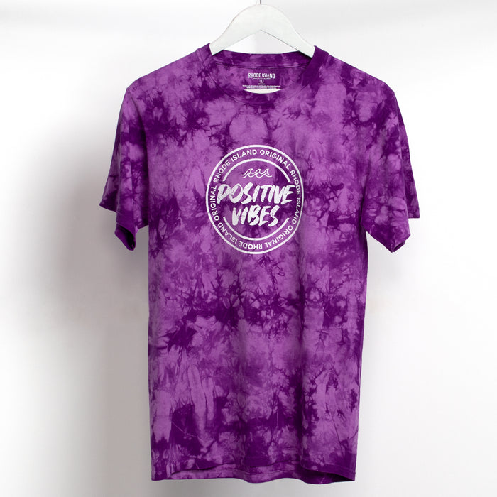 Crystal Tie Dye Tee - Dark Violet