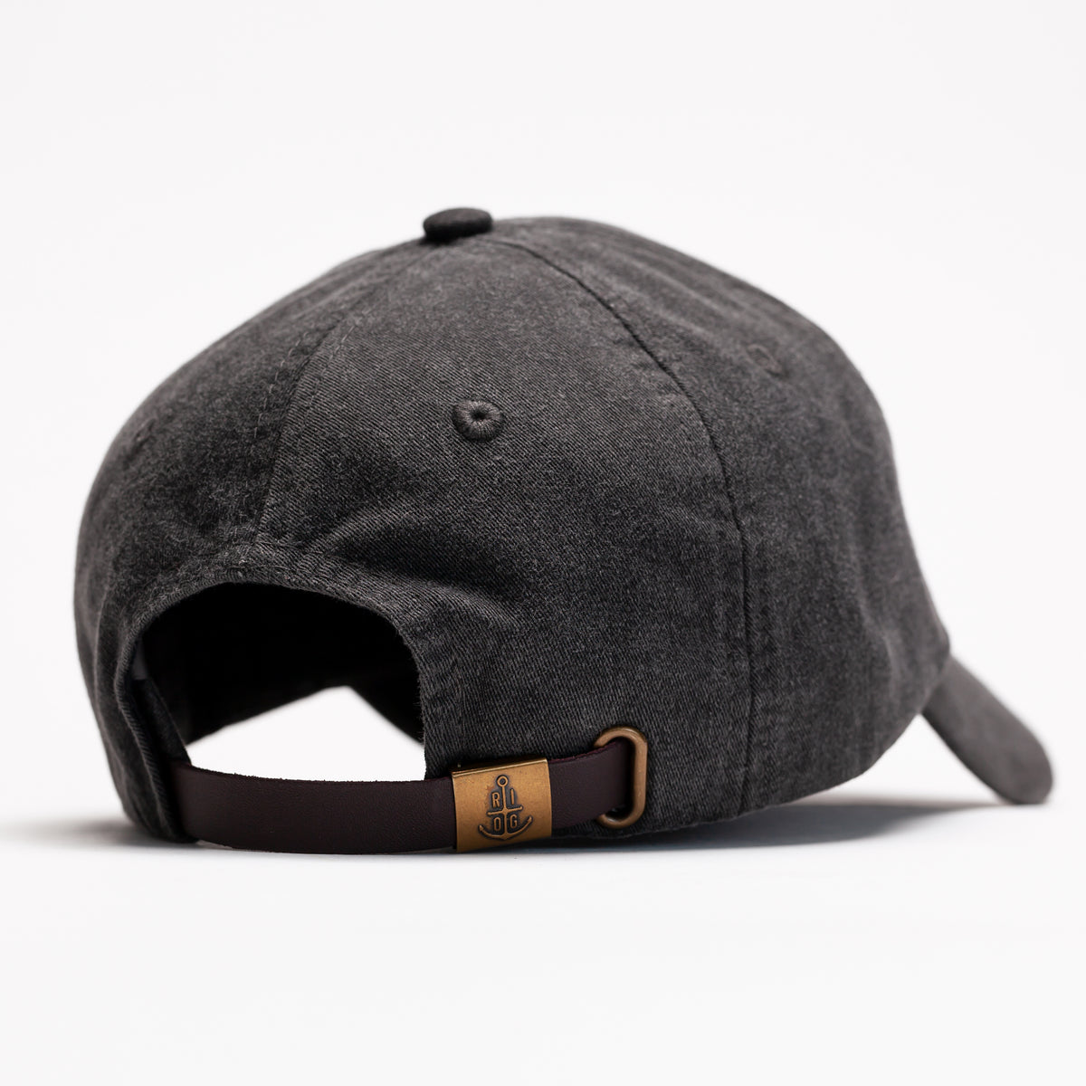 Pigment Dyed Anchor Dad Hat - Vintage Black