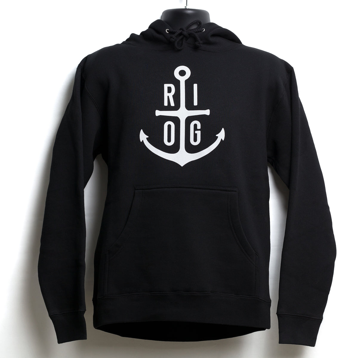 Black RI OG Anchor Hoodie